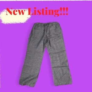 NEW YORK & COMPANY BLACK LINEN PANTS SIZE MEDIUM